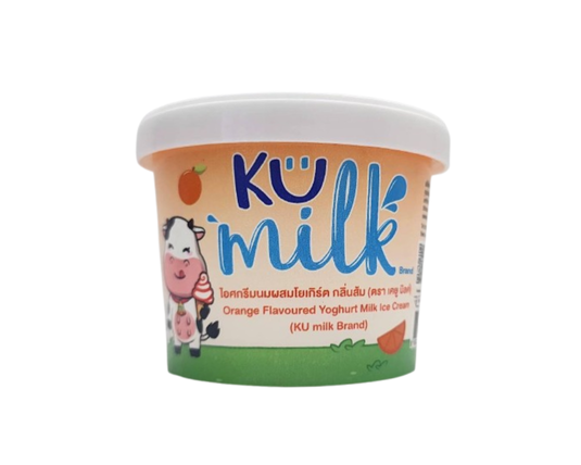 ไอศกรีมนมผสมโยเกิร์ต กลิ่นส้ม
